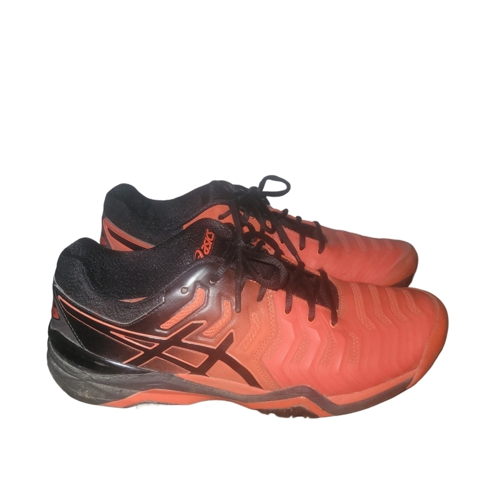 ASICS Red and Black Mens Athletic Sneakers Size 9